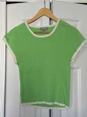 J.Crew Green Terrycloth Tee